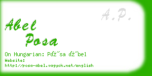 abel posa business card